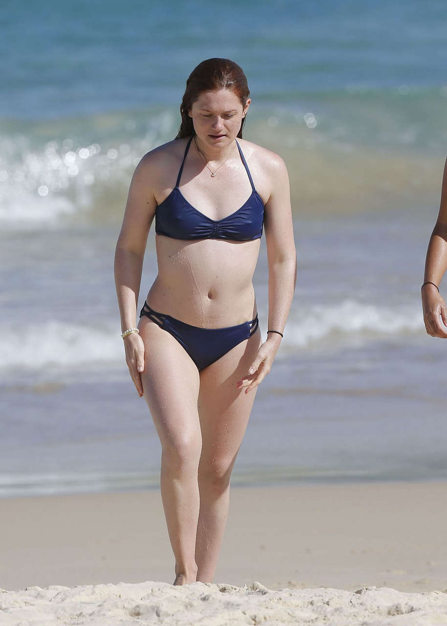 Bonnie Wright Bikini Beach Sydney
