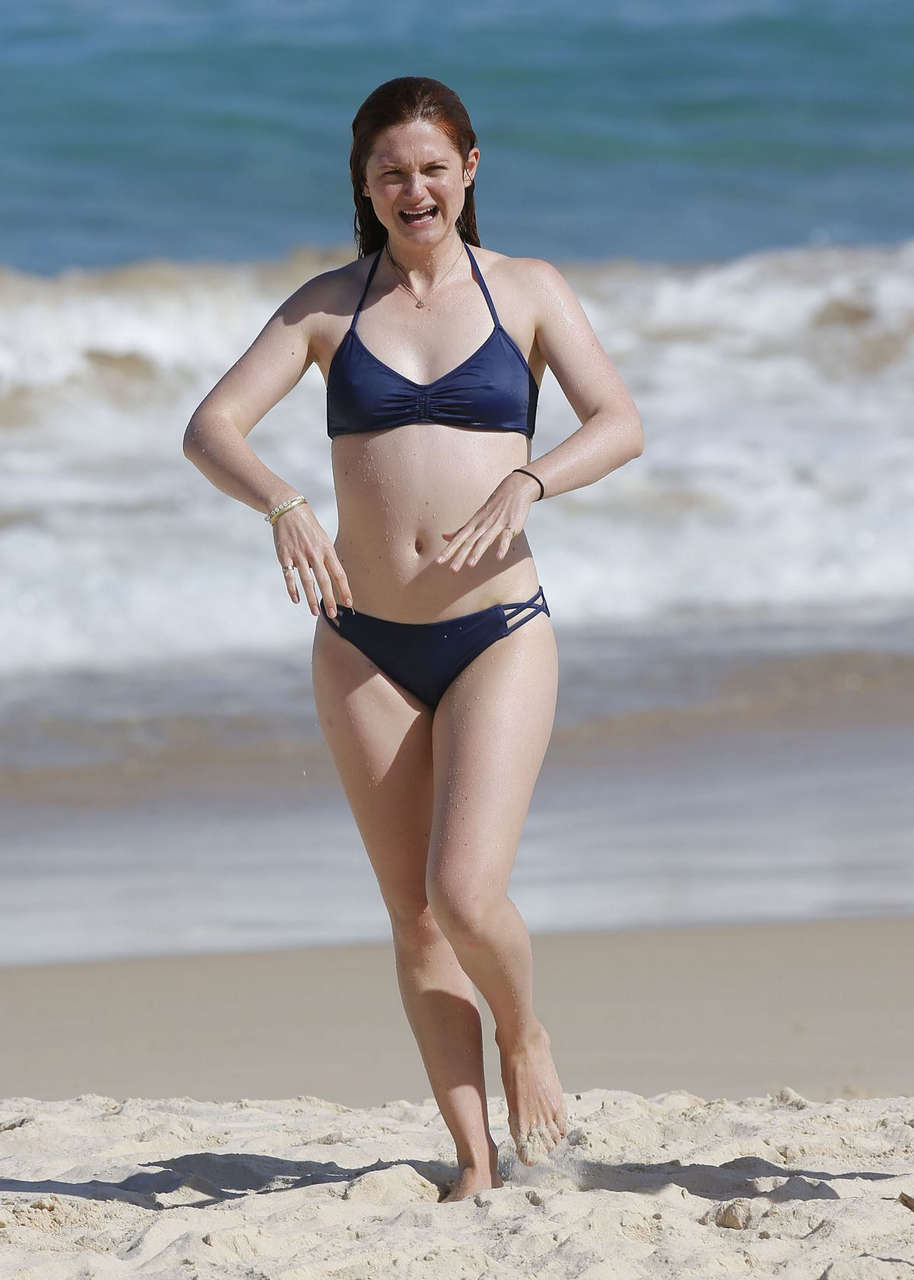 Bonnie Wright Bikini Beach Sydney