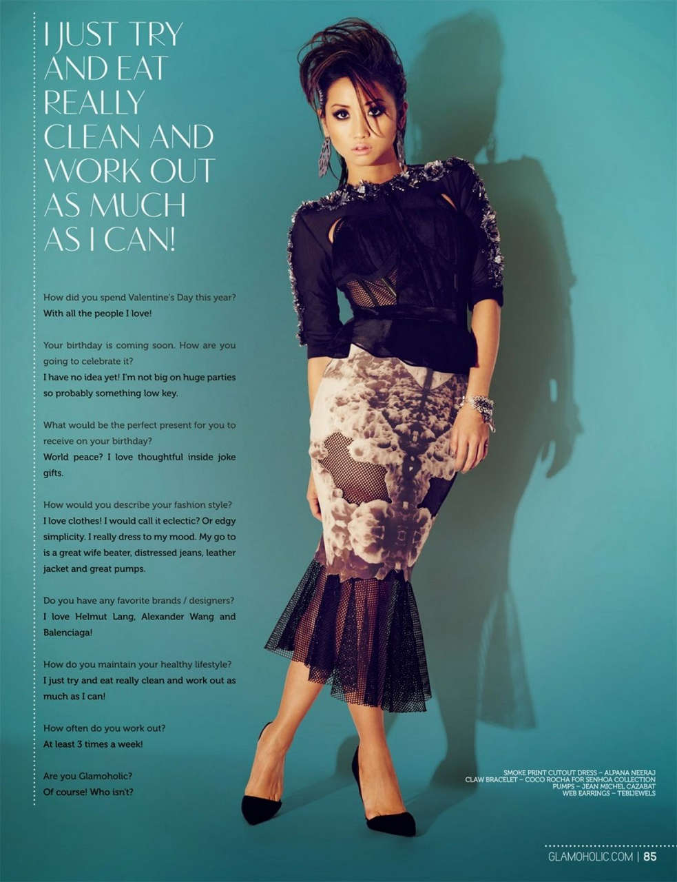 Brenda Song Glamoholic Magazine