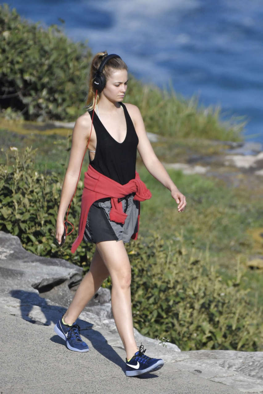 Bridget Malcom Out Walking Bondi Beach