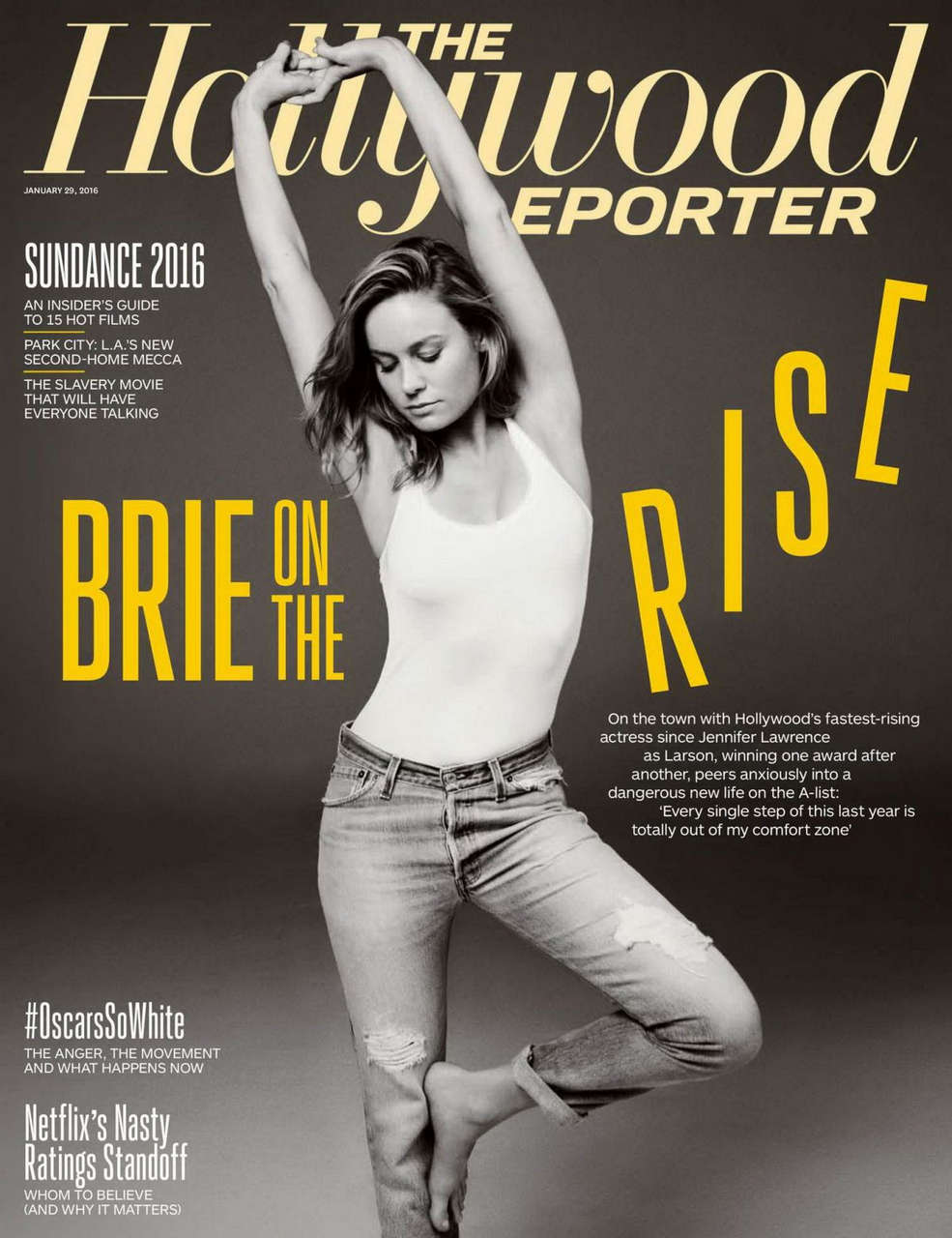 Brie Larson Hollywood Reporter Magazine January 2016 Issue