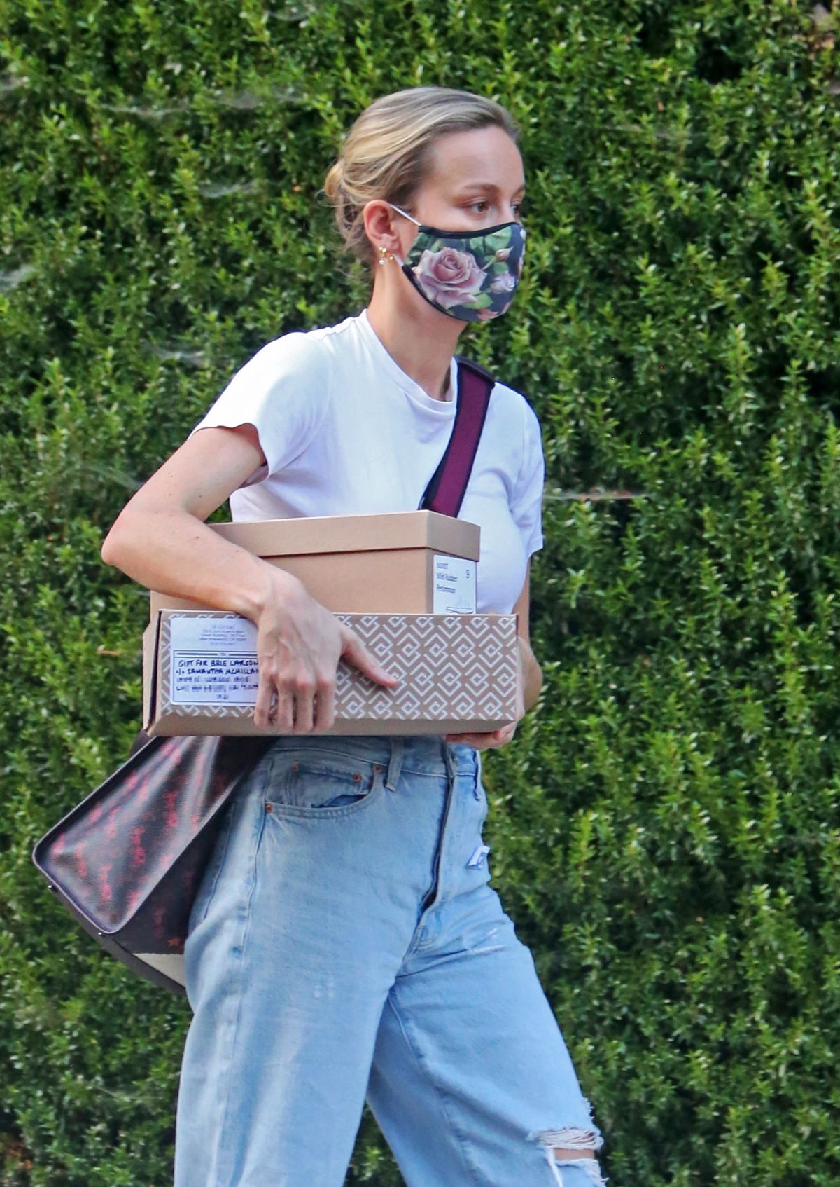 Brie Larson Out Picking Up Packages Los Angeles