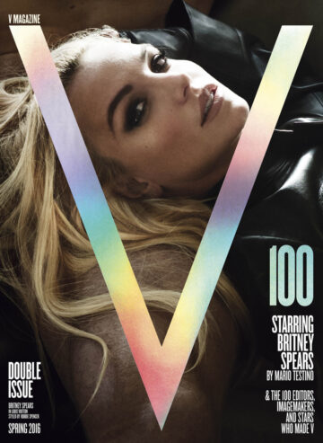 Britney Spears In Garter Belt And Stockings For V Magazines 100th Issue