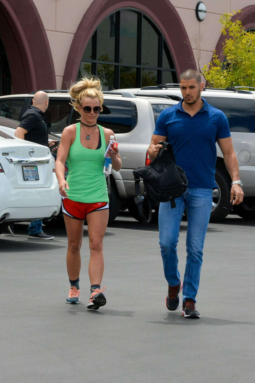 Britney Spears Leaves 24 Hour Fitness Gym Las Vegas