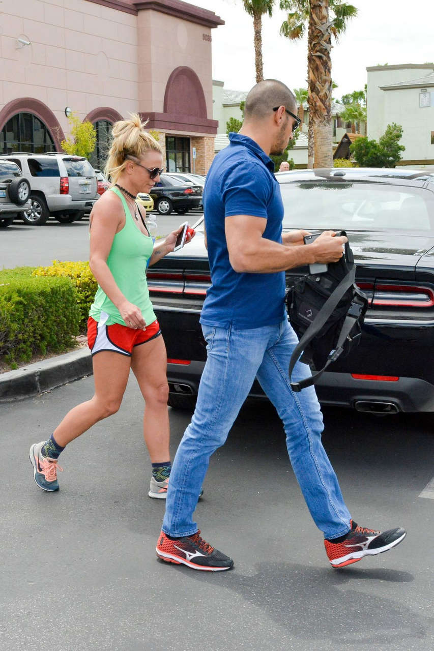 Britney Spears Leaves 24 Hour Fitness Gym Las Vegas