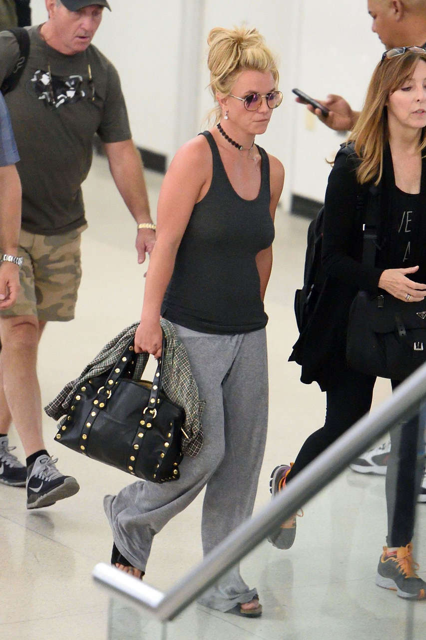 Britney Spears Newark Airport New York