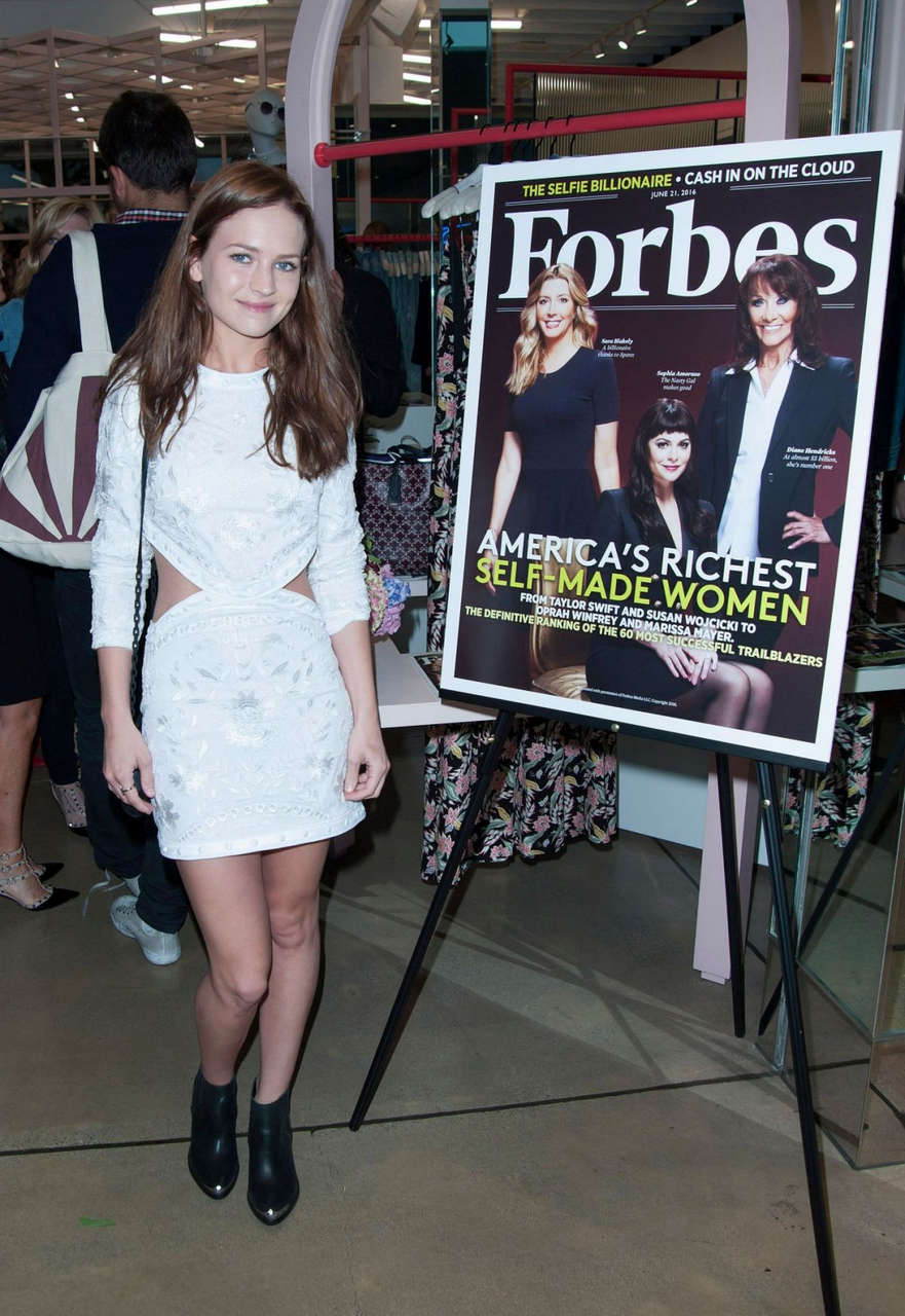 Britt Robertson Forbes Magazine Celebration Of Sophia Amoruso For Self Made Women