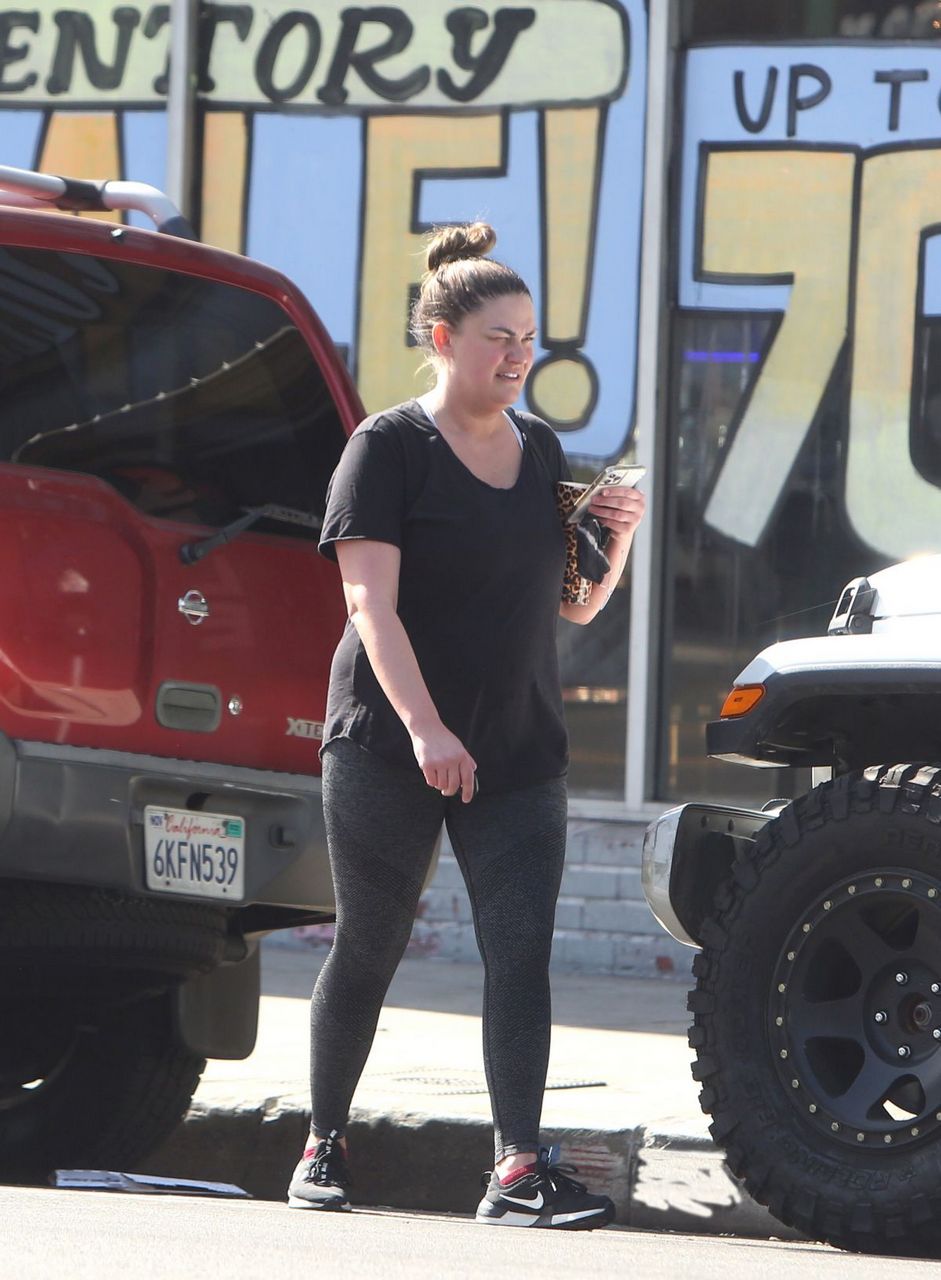 Brittany Catrwright Leaves Gym Los Angeles