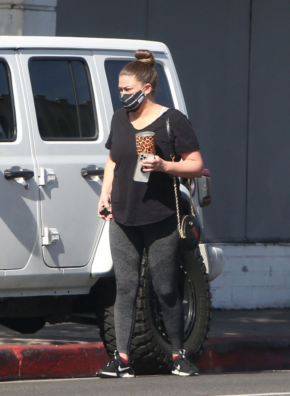 Brittany Catrwright Leaves Gym Los Angeles