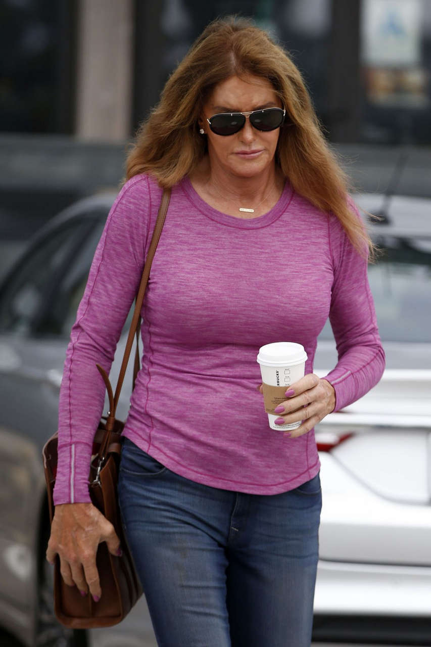 Caitlyn Jenner Out For Coffee Malibu