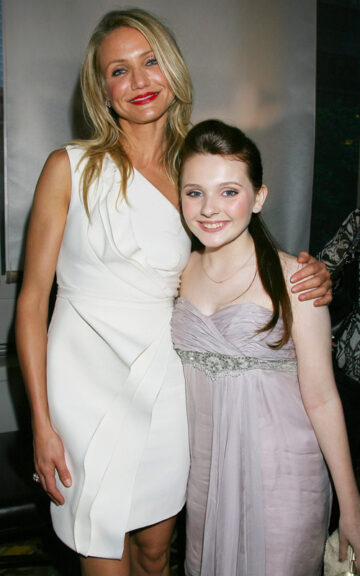 Cameron Diaz With Abigail Breslin At The Premier