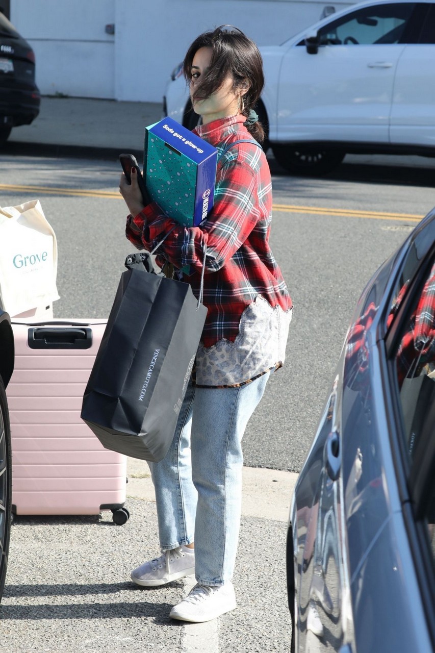 Camila Cabello Out Shopping For New Luggage Beverly Hills