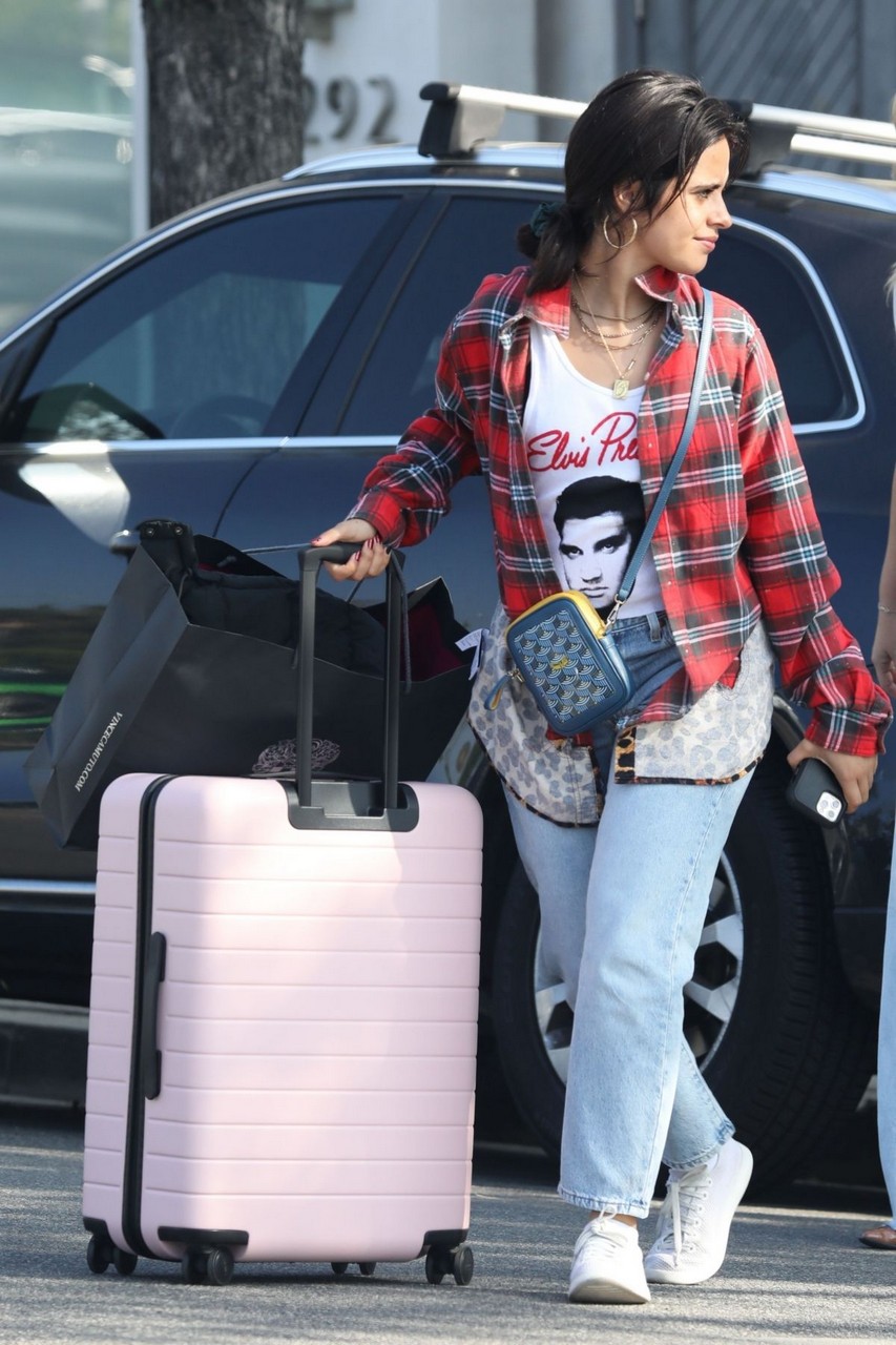 Camila Cabello Out Shopping For New Luggage Beverly Hills