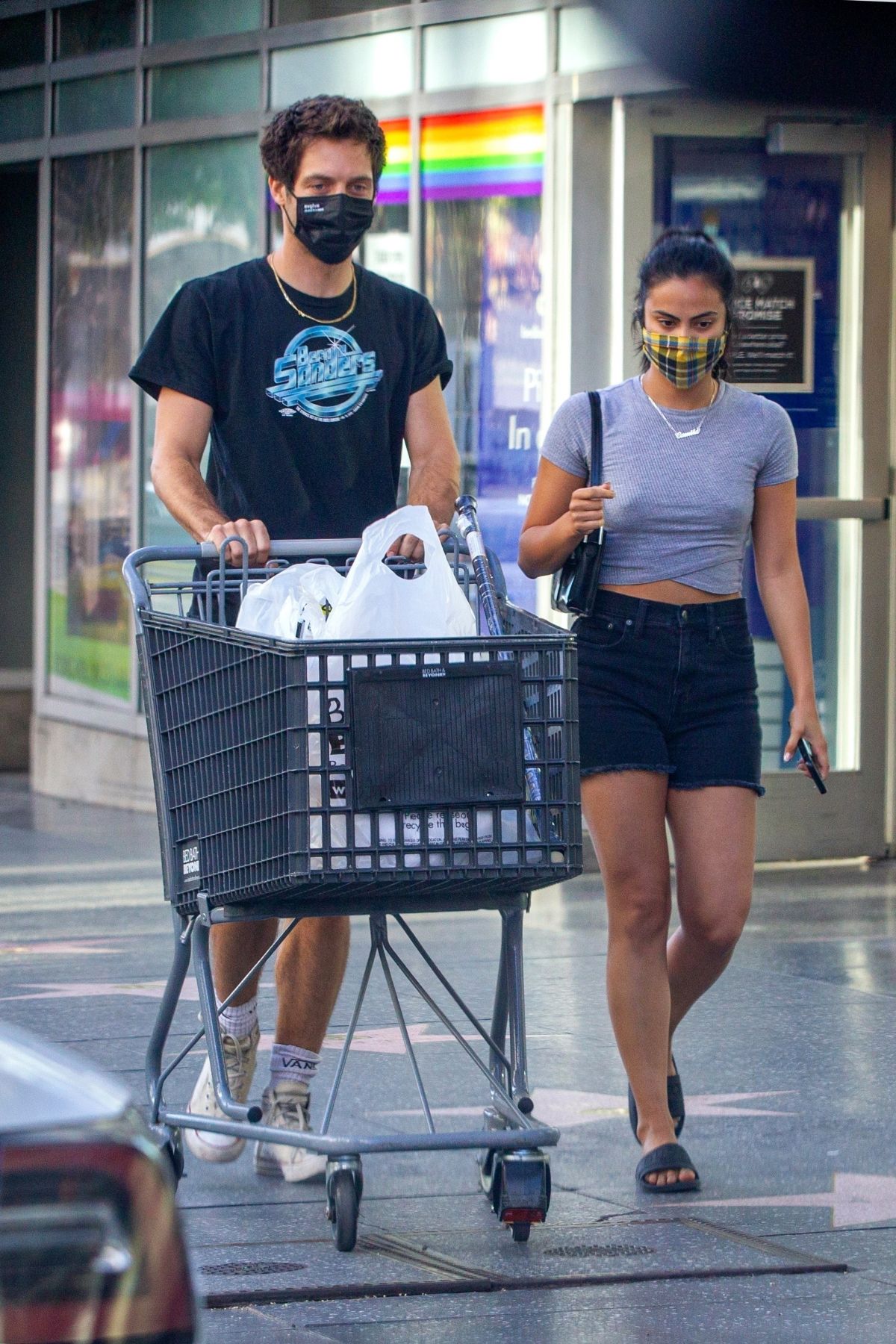 Camila Mendes Grayson Vaughan Sopping Bed Bath Beyond Hollywood