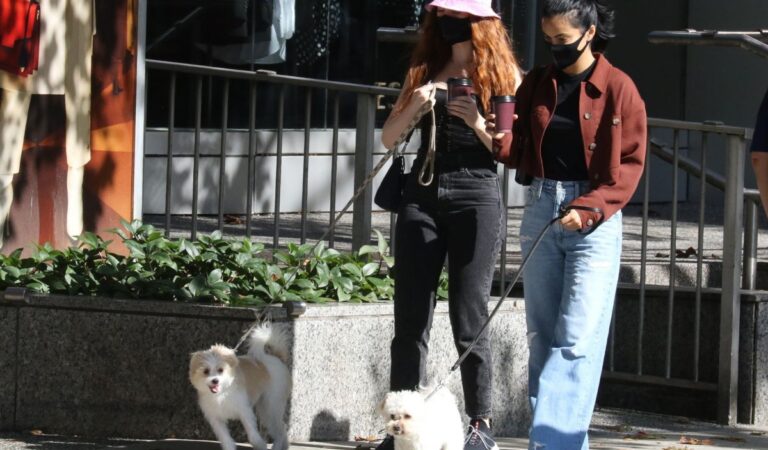Camila Mendes Madelaine Petsch Out With Their Dogs Vancouver (16 photos)