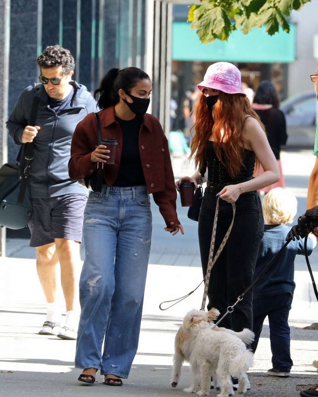 Camila Mendes Madelaine Petsch Out With Their Dogs Vancouver