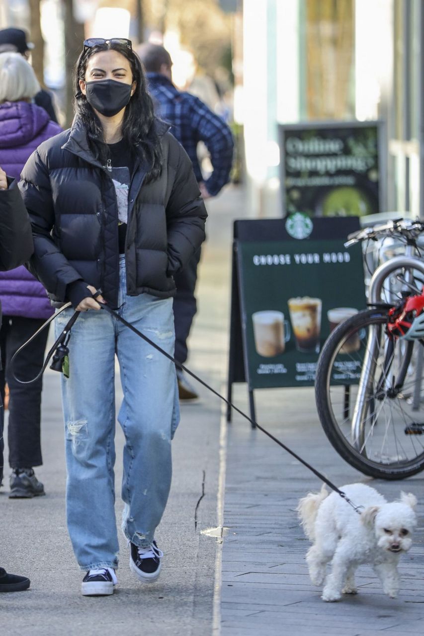 Camila Mendes Out With Her Dog Vancouver