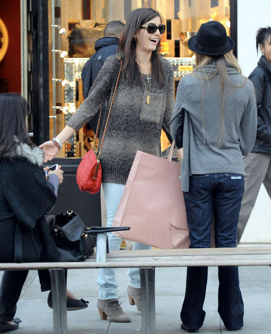 Camilla Belle Shoping Gucci Rodeo Drive Beverly Hills