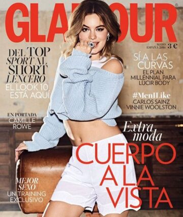 Camille Rowe Glamour Magazine Spain May 2016 Issue