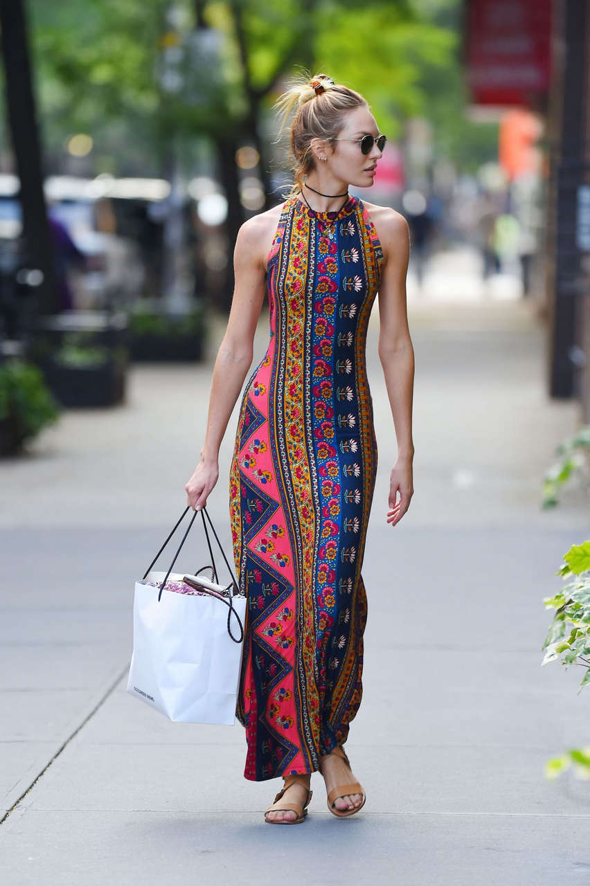 Candice Swanepoel Out About New York