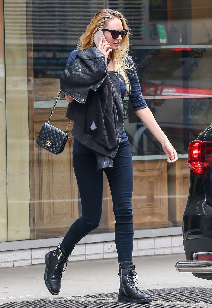 Candice Swanepoel Out About New York