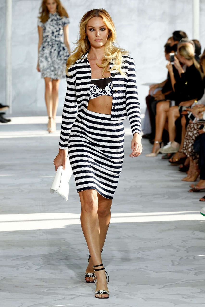 Candice Swanepoel Runway Diane Von Furstenberg Fashion Show New York
