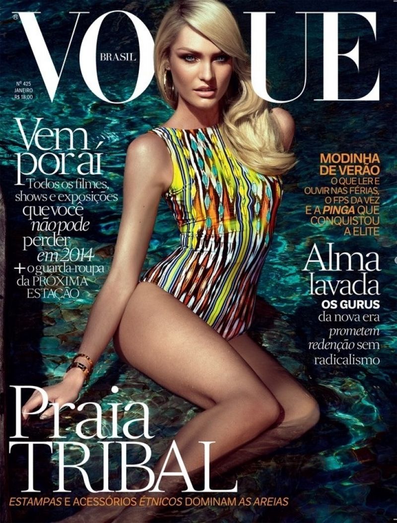 Candice Swanepoel Vogue Magazine Brazil January 2014 Issue
