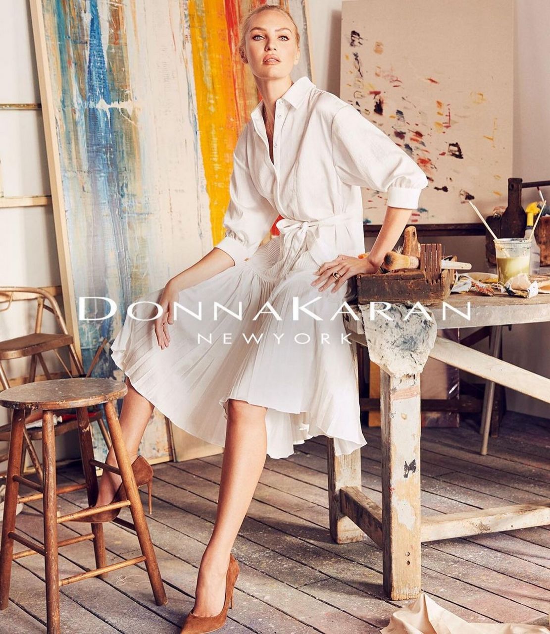 Candice Swanepol For Donna Karan Spring Summer