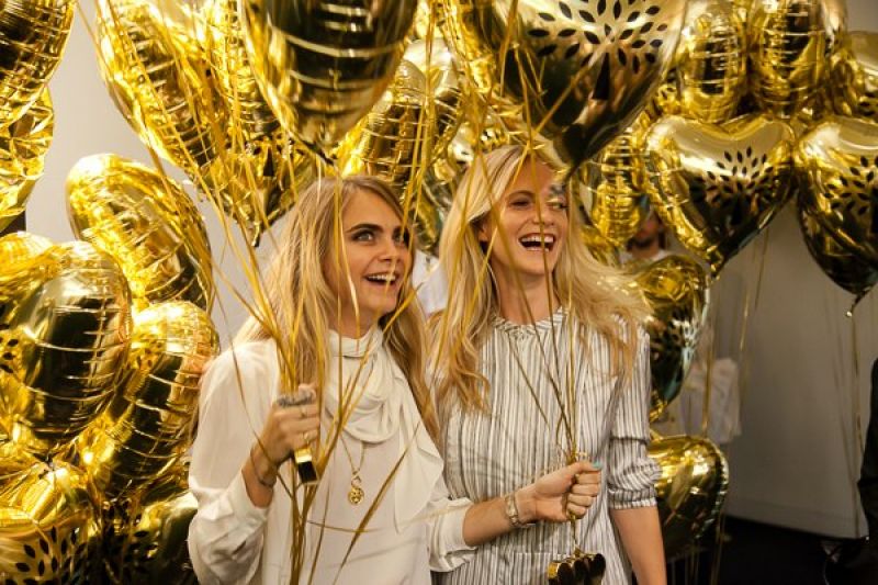 Cara Delevingne Celebrates Launch Her Mulberry Collection London