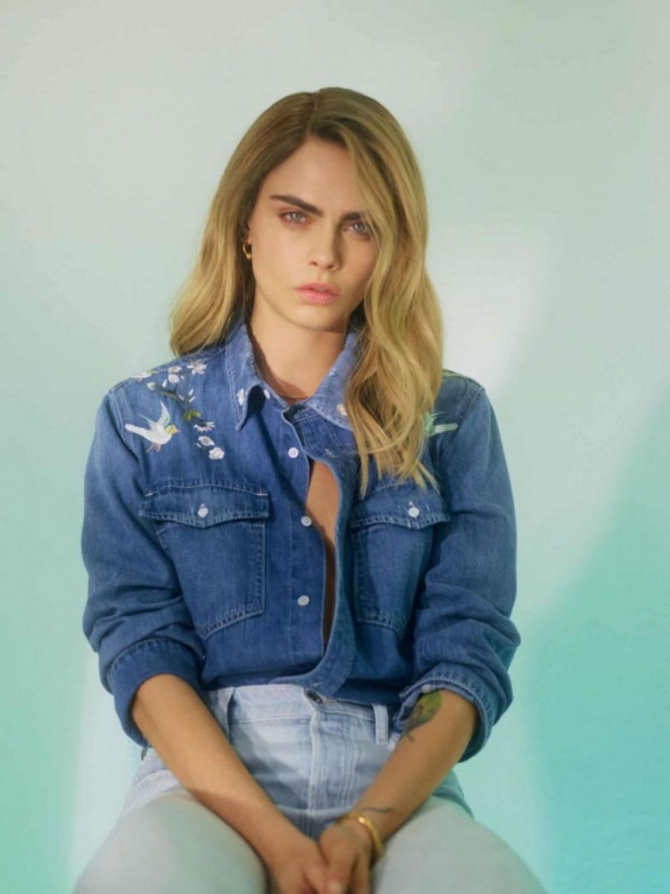 Cara Delevingne For 7 For All Mankind 2022 Campaign