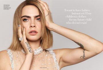 Cara Delevingne Harper S Bazaar Magazine Uk March