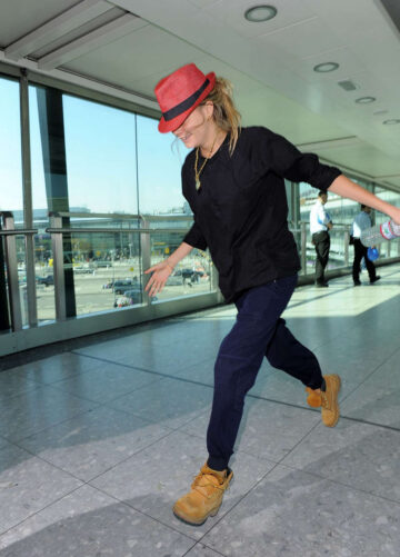 Cara Delevingne Heathrow Airport London