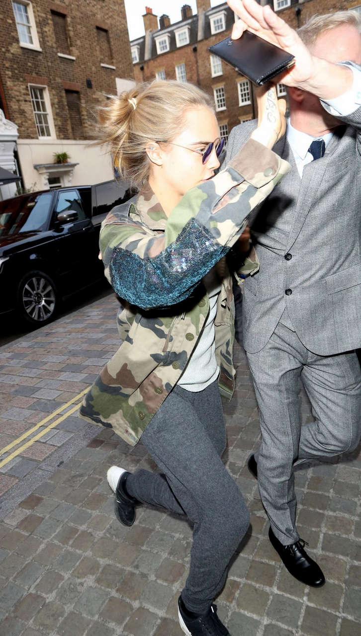 Cara Delevingne Leaves Chiltern Firehouse London
