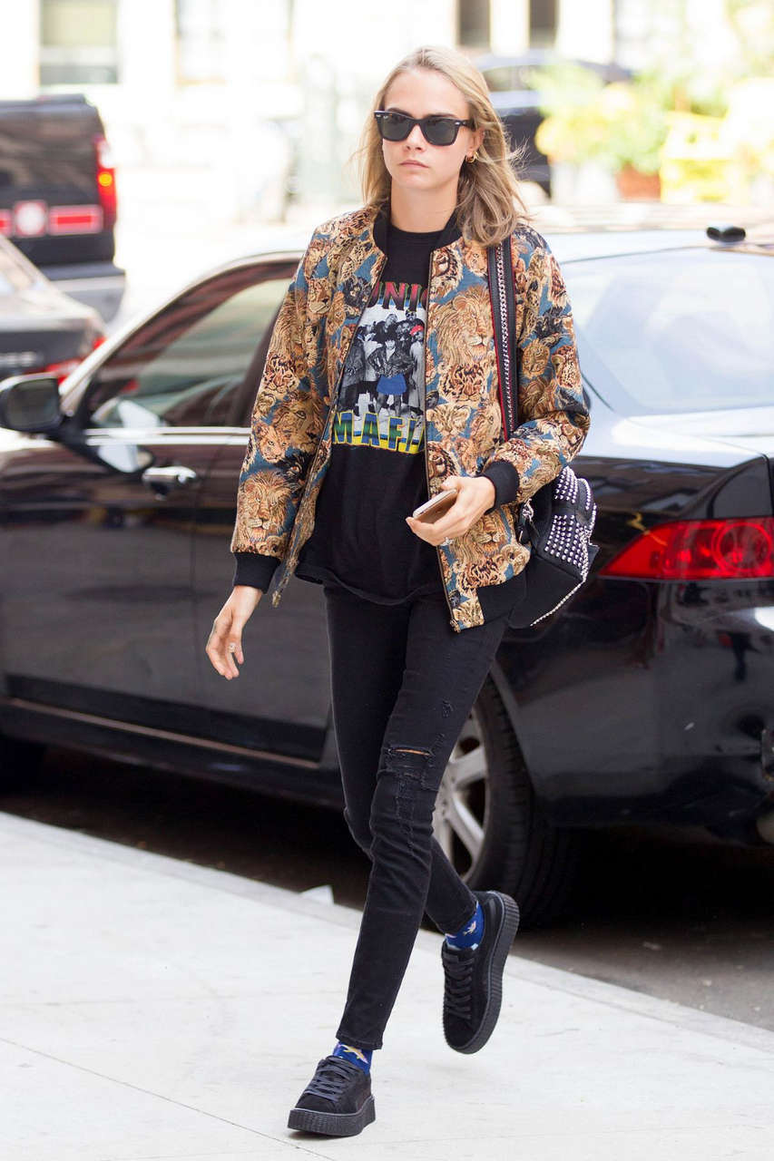 Cara Delevingne Out About New York