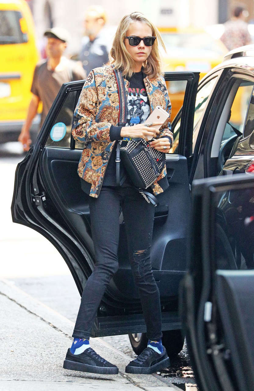 Cara Delevingne Out About New York