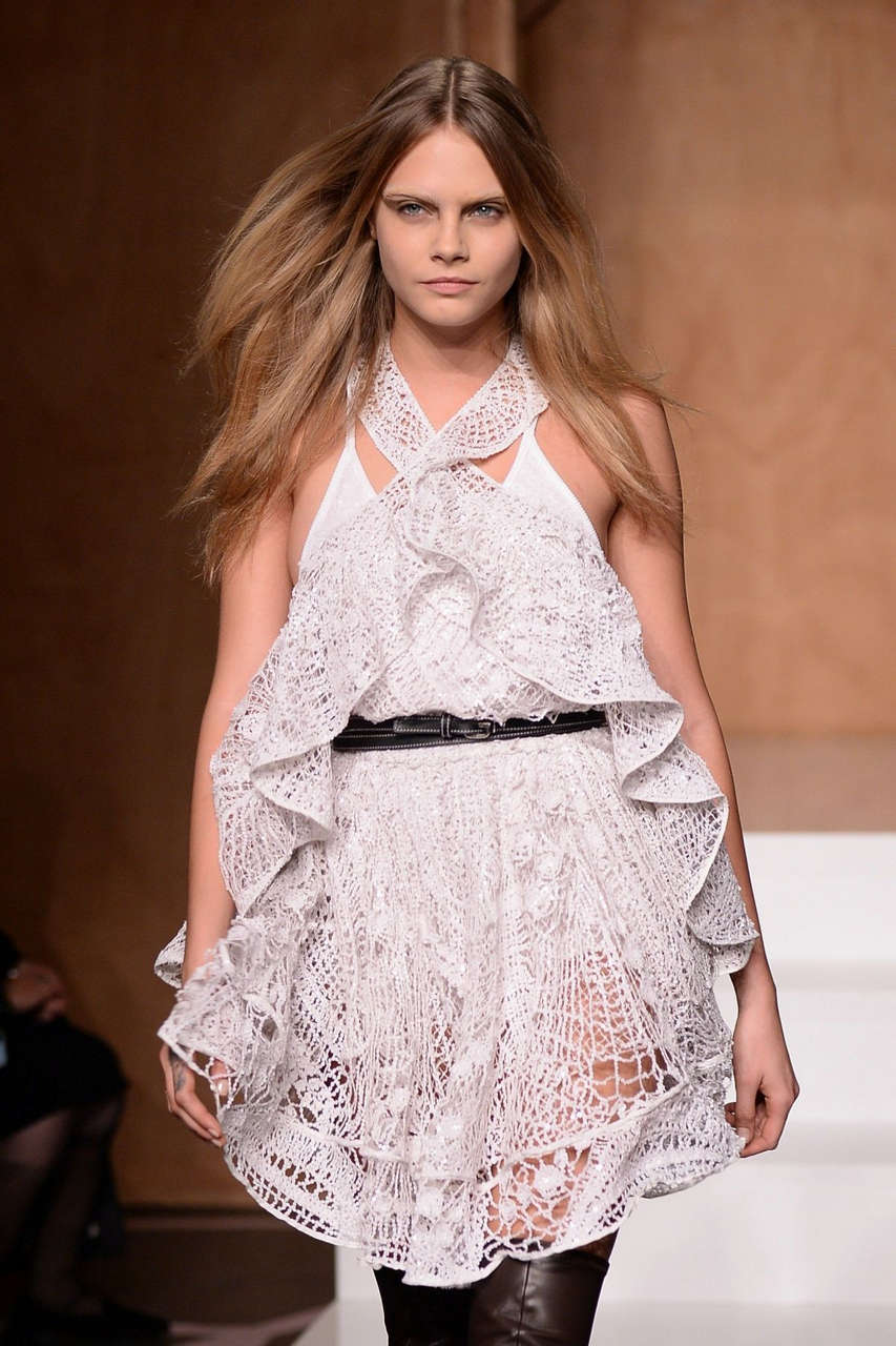 Cara Delevingne Runway Givenchy Fashion Show Paris