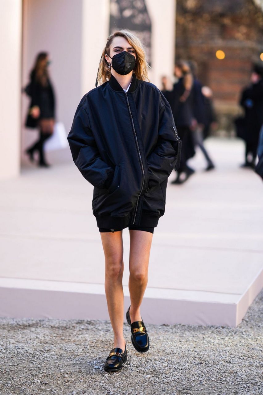 Cara Delvingne Arrivves Dior Show Paris Fashion Week