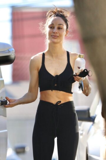 Cara Santana Working Out Rise Nation Gym West Hollywood