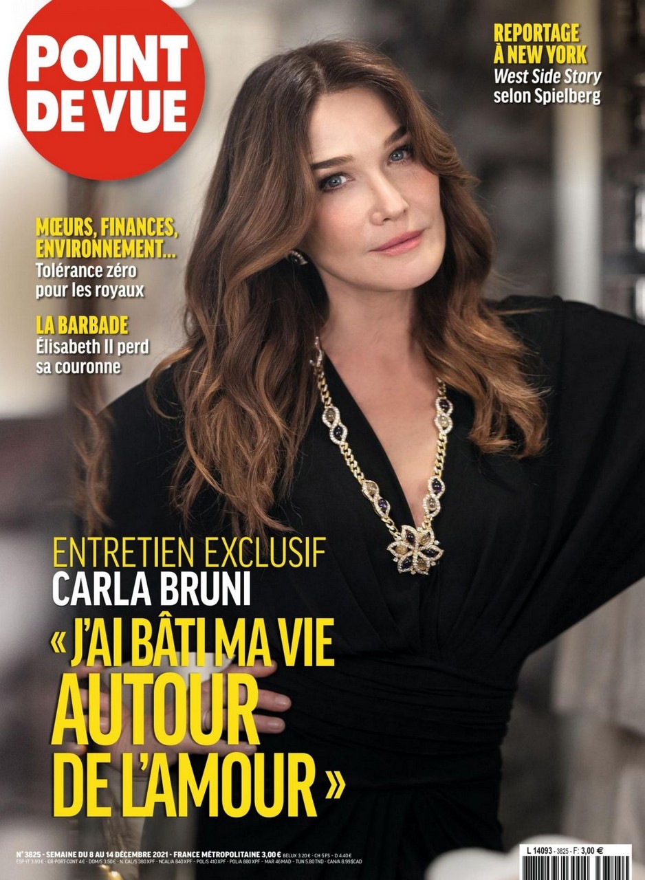 Carla Bruni Point De Vue Magazine December