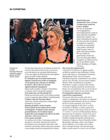 Carolina Crescentini F Magazine Italy September