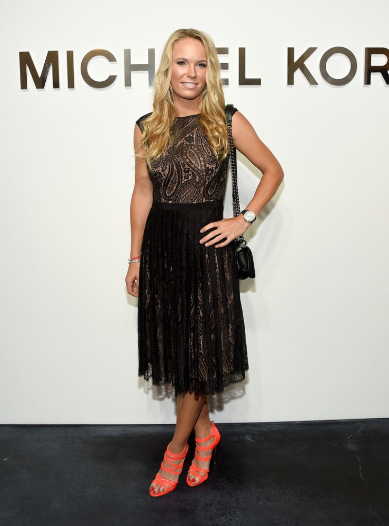 Carolina Wozniacki Michael Kors Fashion Show New York