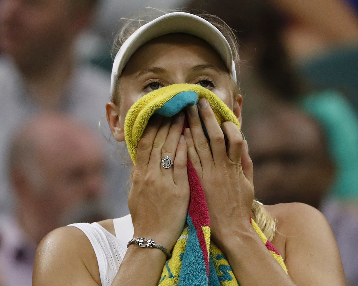 Caroline Wozniacki 1st Round Wimbledon Tennis Championships London