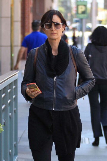 Carrie Anne Moss Out Shopping Beverly Hills
