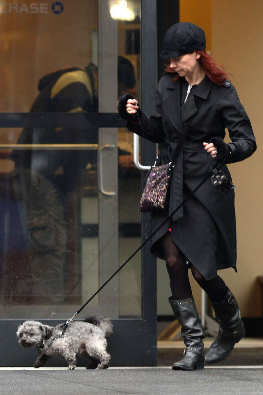 Carrie Preston Out With Her Dog New York