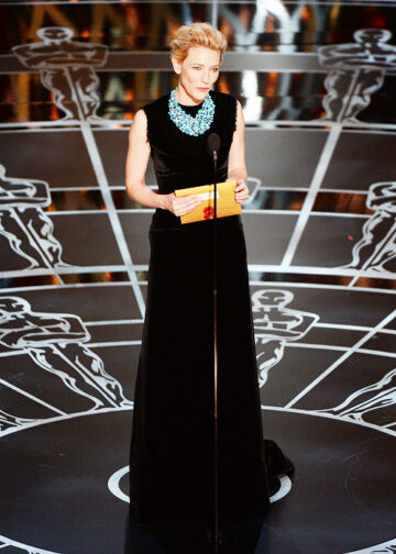 Cate Blanchett Addresses The Audience On Stage At