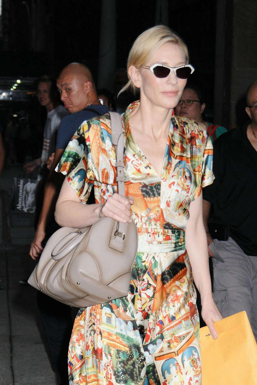 Cate Blanchett Arrives New York City Center