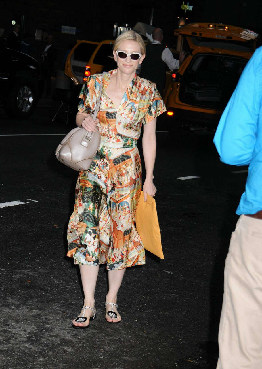 Cate Blanchett Arrives New York City Center