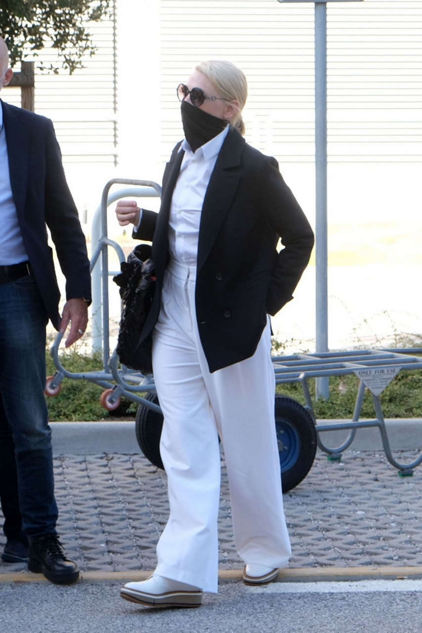 Cate Blanchett Arrives Venice Airport