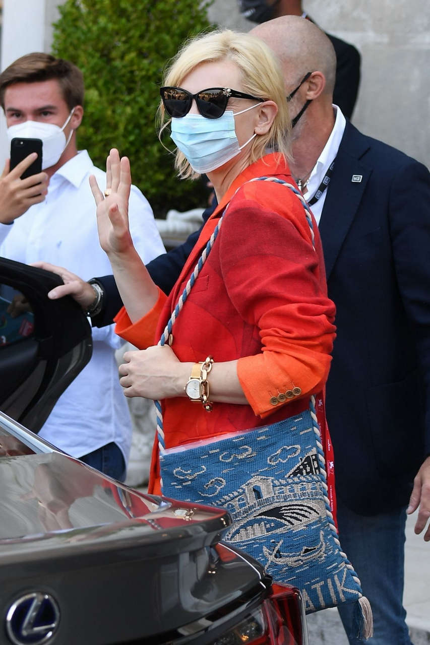 Cate Blanchett Leaves Her Hotel Venice