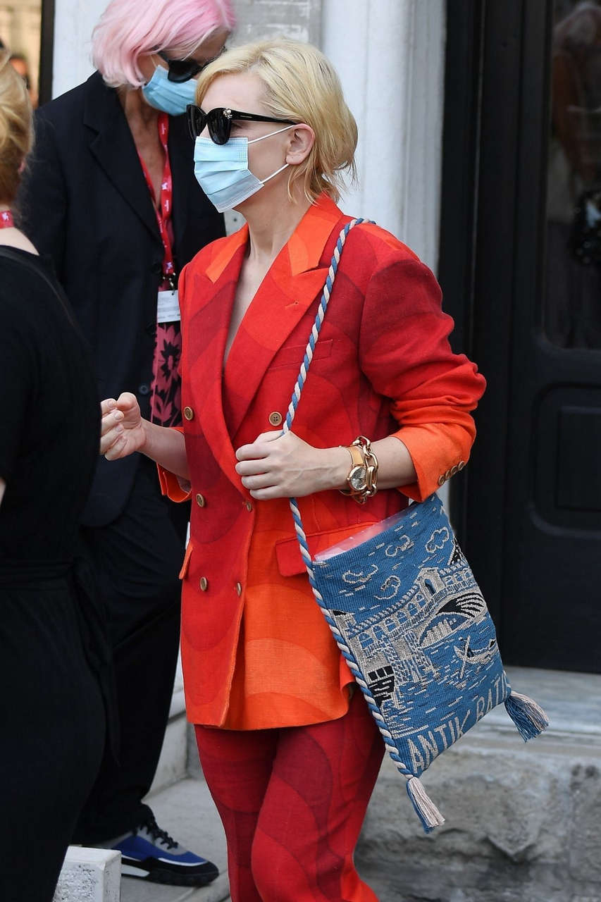 Cate Blanchett Leaves Her Hotel Venice